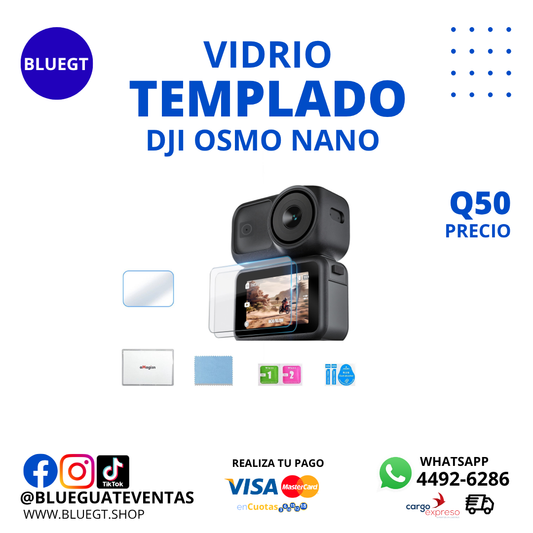 VIDRIO TEMPLADO DJI OSMO NANO