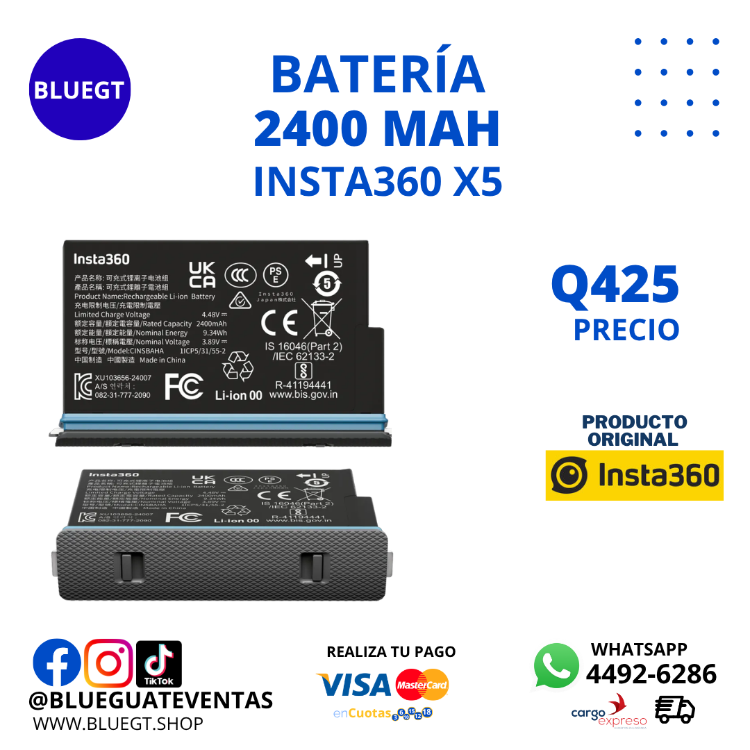 BATERÍA 2400MAH INSTA360 X4 AIR