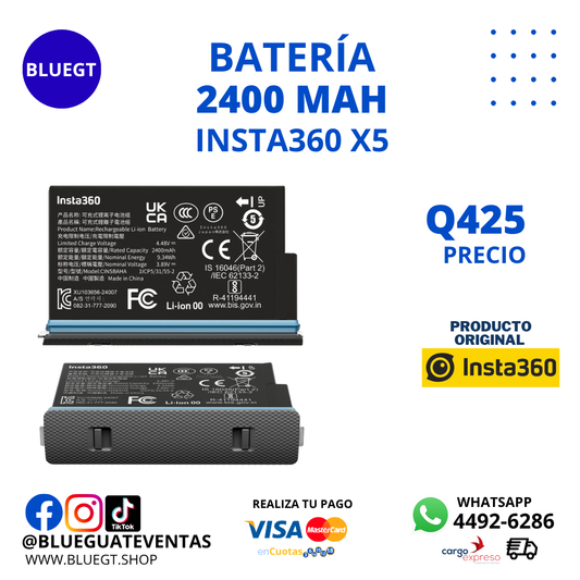 BATERÍA 2400MAH INSTA360 X4 AIR