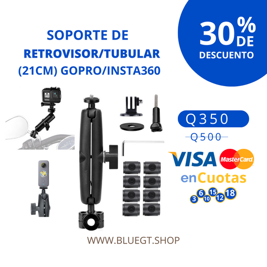 SOPORTE DE RETROVISOR/TUBULAR (21 cm)