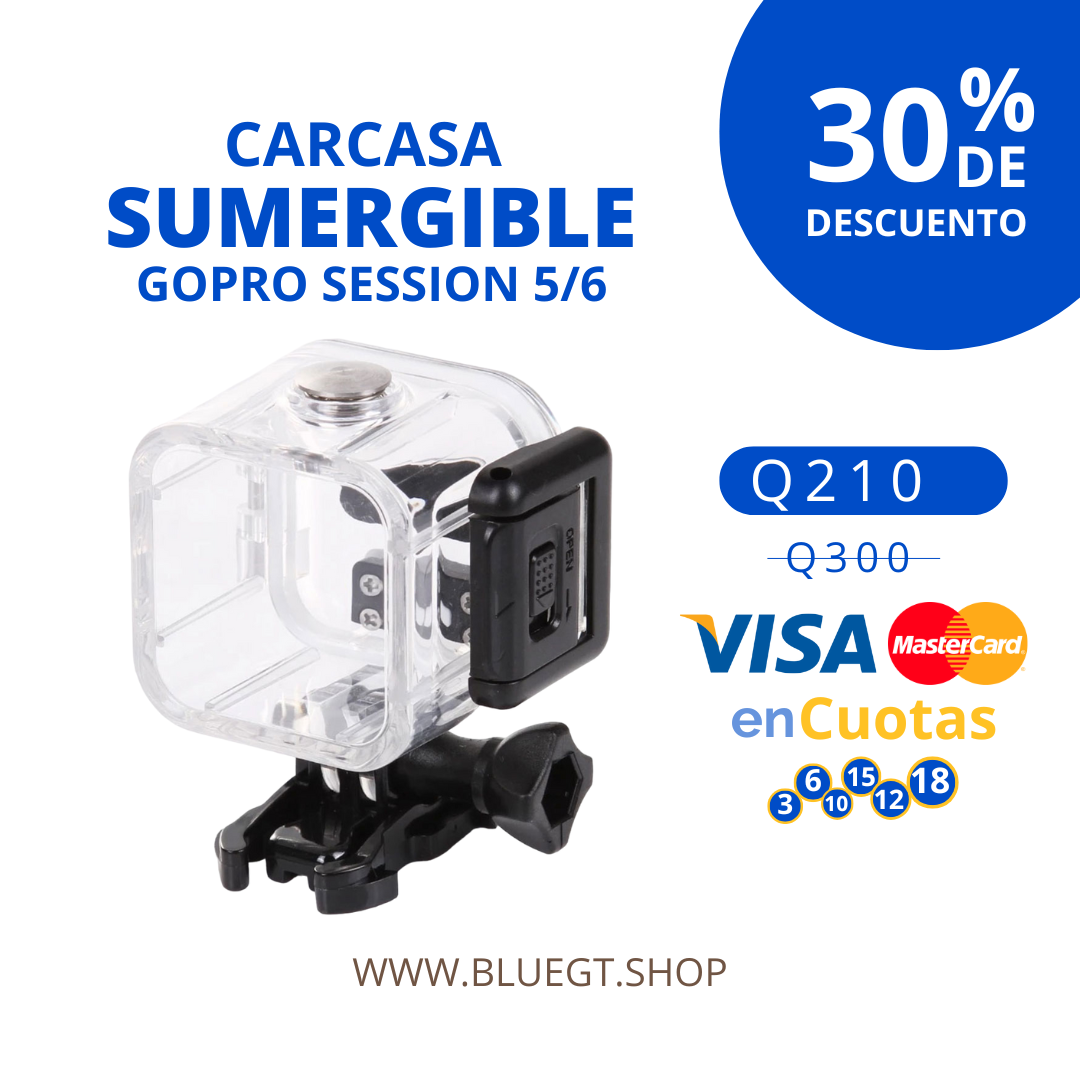 CARCASA SUMERGIBLE GOPRO 4/5 SESSION