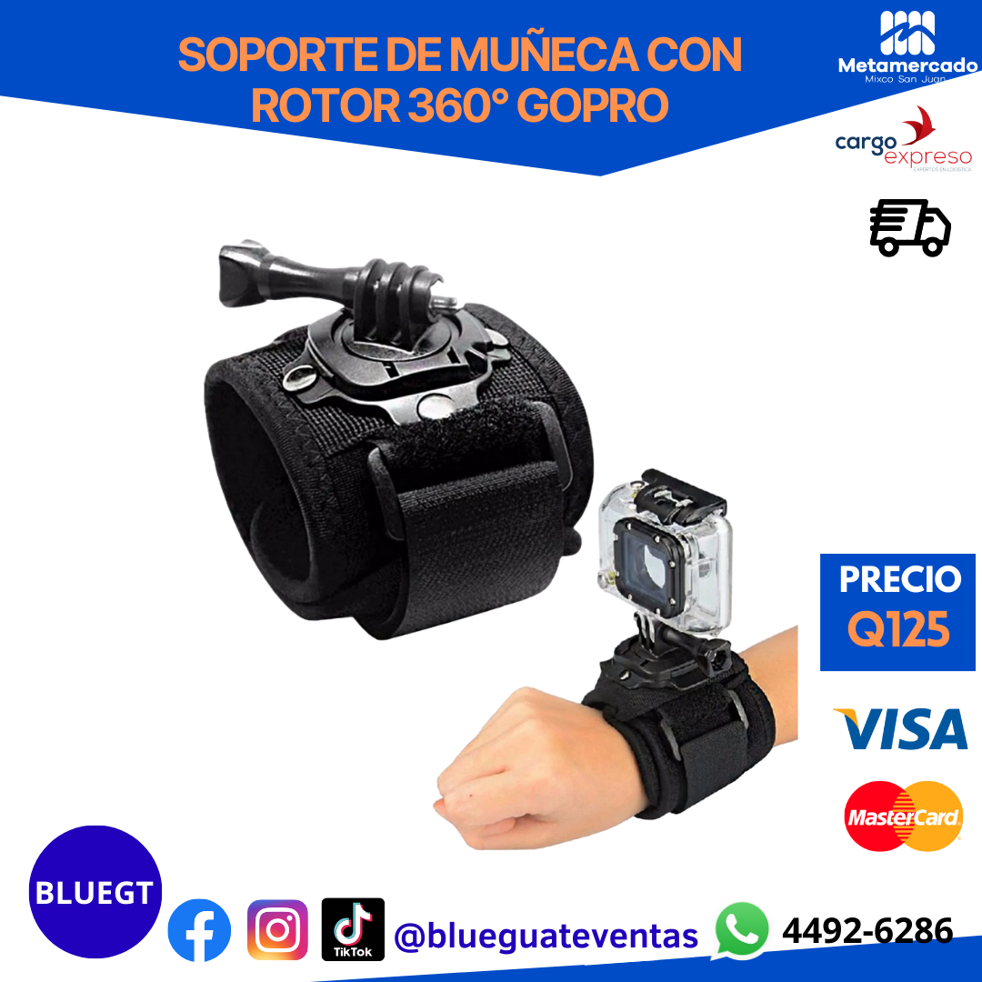 SOPORTE DE MUÑECA PARA GOPRO